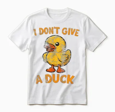 Bold Duck Attitude Unisex T-Shirt - White