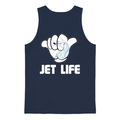 Jet Life. Unisex Tank Top - Navy