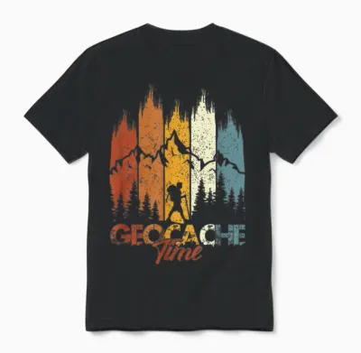 Zeit Für Geocache, Geocache, Zeit, Geocaching Unisex T-Shirt - Black