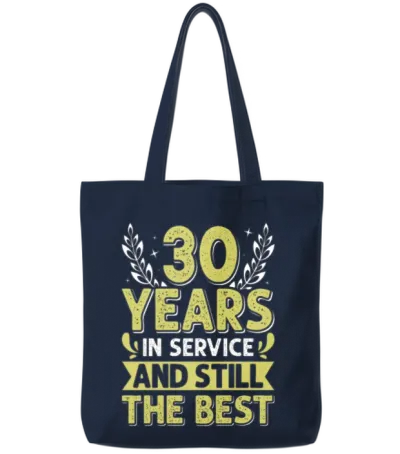 Jubilee 30 Years and Still the Best Colleague Tote Bags - Navy