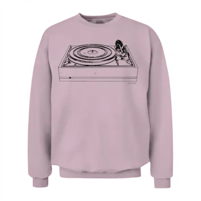 Dual 1219 Turntable Vintage - Black Unisex Sweatshirt - Light Pink