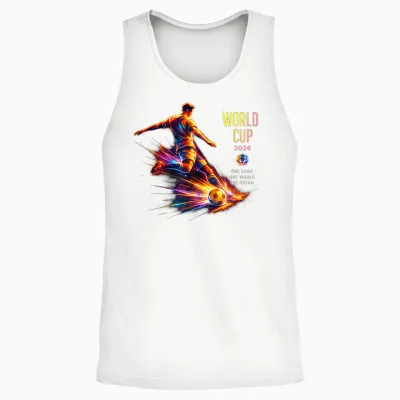 Fußball - Wm 2026 One Game World Dream, Farbig Unisex Tank Top - White