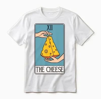 The Cheese - Tarot Card Unisex T-Shirt - White