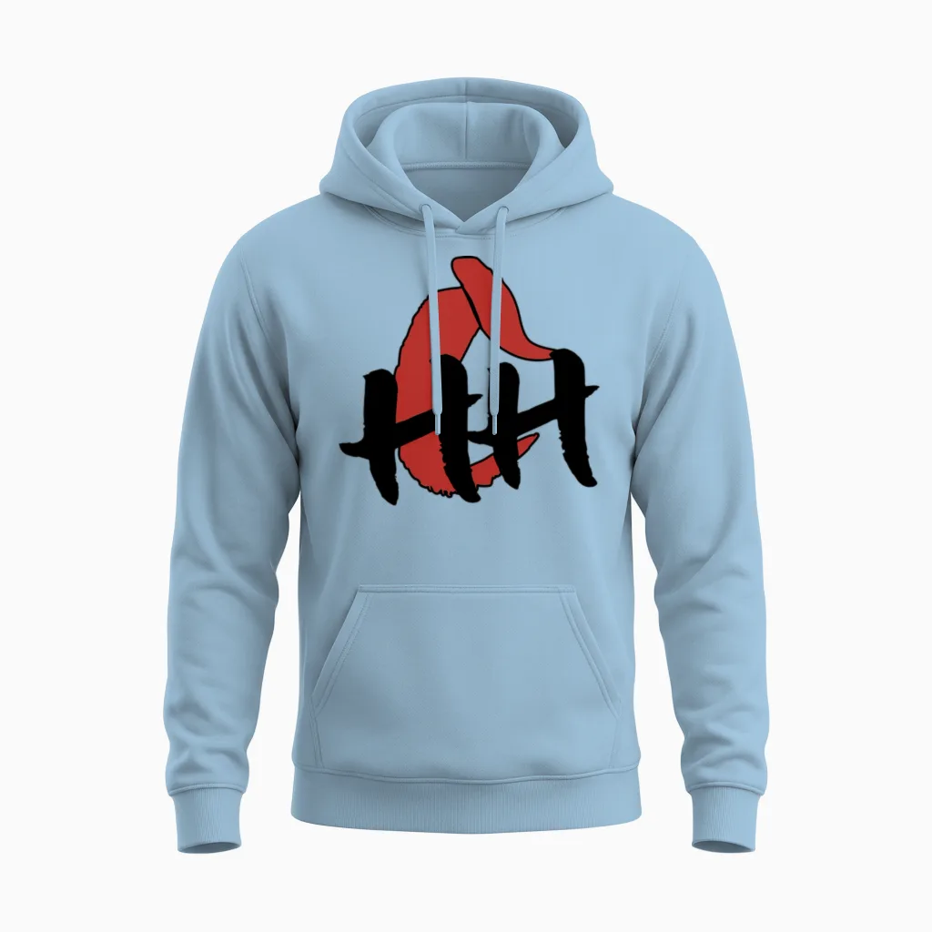 Hippie Head Chef Chefs & Cooks Gift Unisex Hoodie in Light Blue