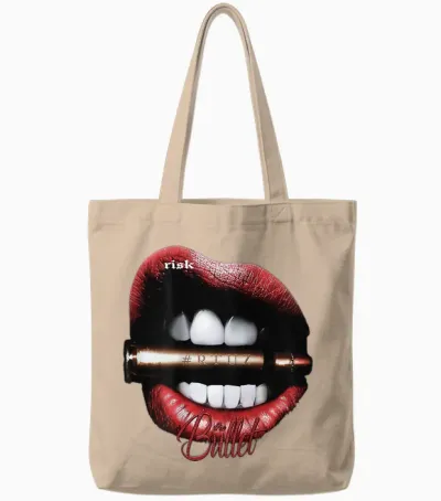 Modern Hip Hop Vintage Graffiti Urban Backprint Streetwear T-Shirt, Black Tote Bags - Natural