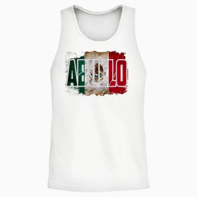 (2 Sided) El Abuelo Mas Chingon Mexican Grandpa Unisex Tank Top - White