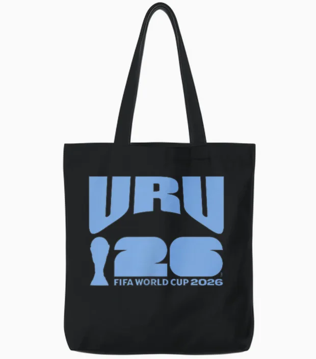 Fifa World Cup26 Uruguay Ball in Goal Tote Bags in Black