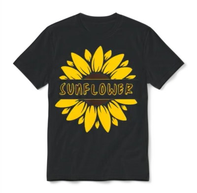 Sunflower Unisex T-Shirt - Black