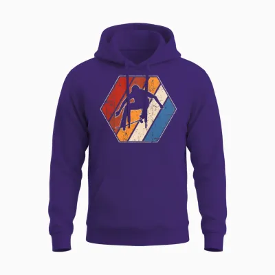 Skate Retro Unisex Hoodie - Purple