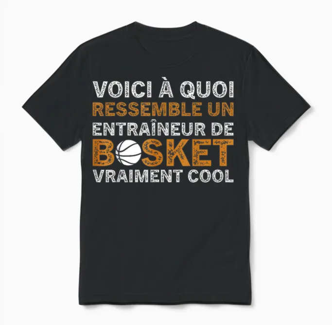 Basketball Un Entraîneur De Basket Vraiment Cool Coach Unisex T-Shirt in Black