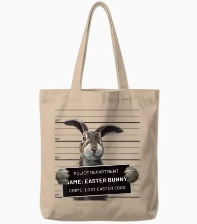Coole Hasen-Grafik, Tolle Lustige Ostern Tote Bags - Natural
