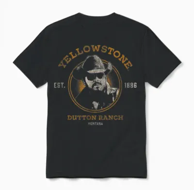 Yellowstone Dutton Ranch Rip Wheeler Look Unisex T-Shirt - Black
