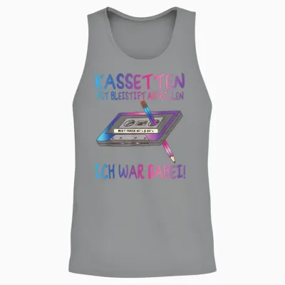 80s Party Outfit Men's 90s - Women's Retro Unisex Tank Top - Sport Grey