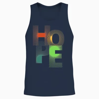Colorful Hope Unisex Tank Top - Navy
