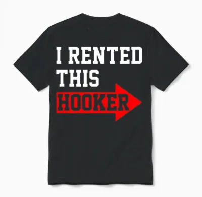 I Rented This Arrow Funny Unisex T-Shirt - Black