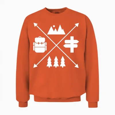 Hiking Unisex Sweatshirt - Orange