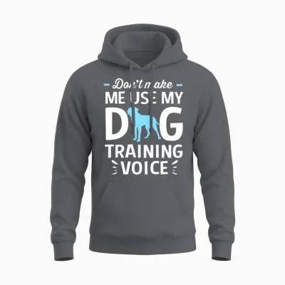 Funny Dog Trainer Dog Training Voice Unisex Hoodie - Charcoal
