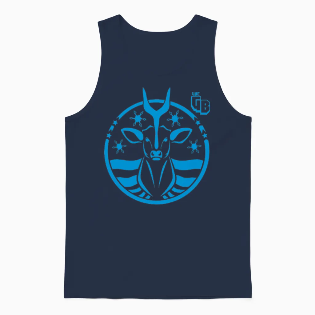 Starbux - the Gaming Beaver Unisex Tank Top in Navy
