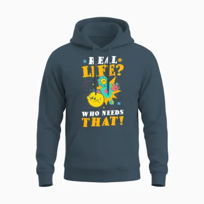 Retro Art Style Fan Unisex Hoodie - Dark Heather