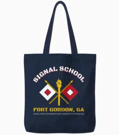 Fort Gordon Signal School Tote Bags - Navy