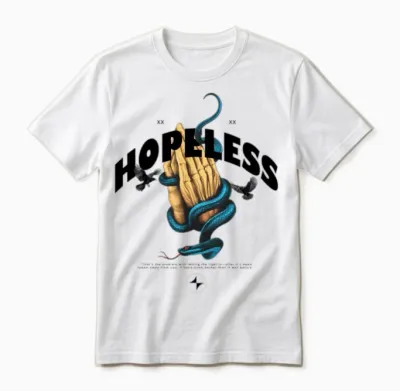 Hopeless Modern Streetwear Unisex T-Shirt - White
