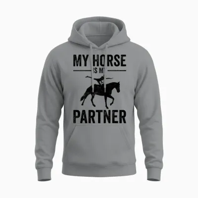 Funny Equestrian Horse Vaulting Unisex Hoodie - Sport Grey