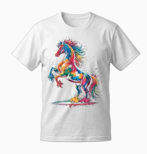 Horse Riding Rider Gift Man Woman Child Christmas T-Shirt, Black, S Unisex T-Shirt - White