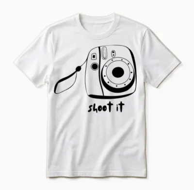 Shoot It Funny Photographer Unisex T-Shirt - White