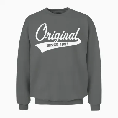 Original Since 1991 (year of Birth, Birthday / W) Unisex Sweatshirt - Graphite Heather