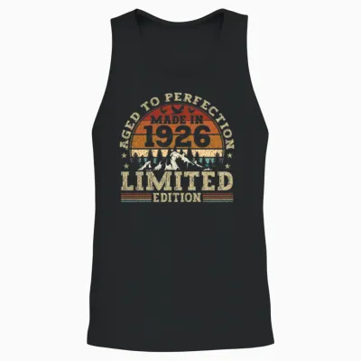Jahrgang 1926 Retro Vintage Unisex Tank Top - Black