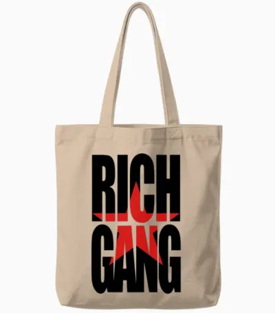 Rich Gang Tote Bags - Natural