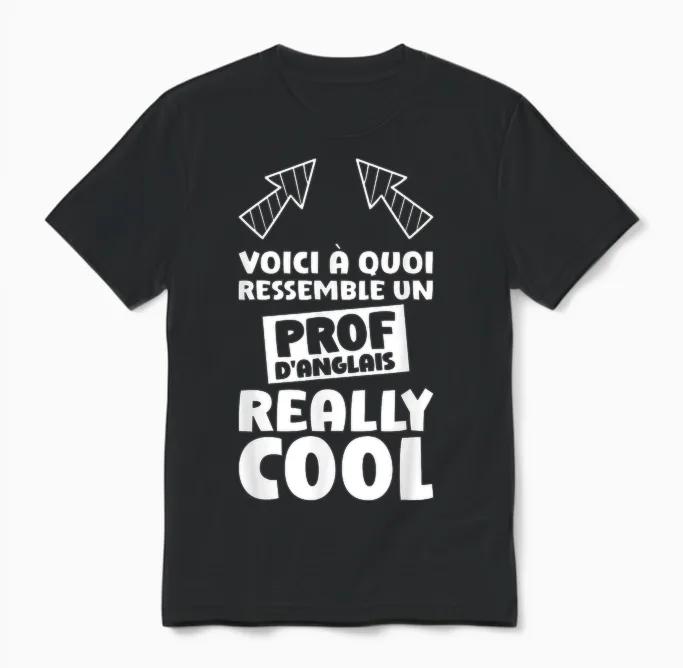 English Teacher Quote Funny English Teacher Unisex T-Shirt in Black