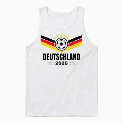 Sports Shirt Für Jungen Männer Deutschland 2026 Deutschland Unisex Tank Top - White