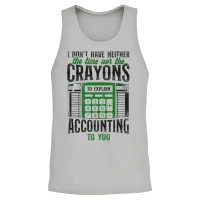 Accountant Bookkeeper Accounting Unisex Tank Top - Ash – 2