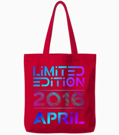 Limited Edition April 2016 Junge Mädchen 10. Geburtstag Tote Bags - Red