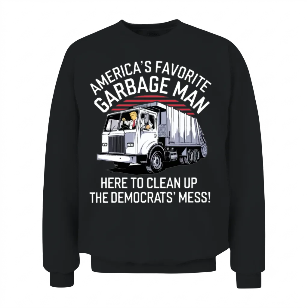 Garbage Man Unisex Sweatshirt - Black