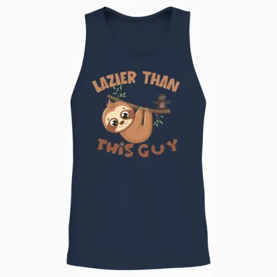 Sloth Funny Kids Funny Aduly Punny Unisex Tank Top - Navy