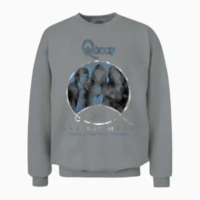 Official Queen 1974 Unisex Sweatshirt - Sport Grey