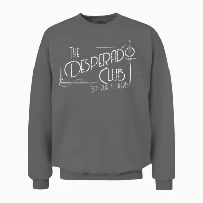 Dungeon Crawler Carl the Desperado Club Sign Sci-Fi Book Unisex Sweatshirt - Graphite Heather