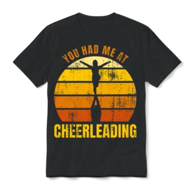 Funny Cheerleader Saying Unisex T-Shirt - Black