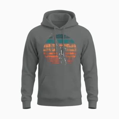 Saxophone Retro Vintage Unisex Hoodie - Graphite Heather