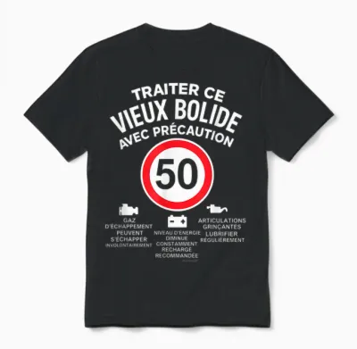50 Years Mechanical Humour - Panel Old Bolide Man Unisex T-Shirt - Black