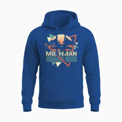 Mothman Cryptid Cryptozoology Retro Unisex Hoodie - Royal