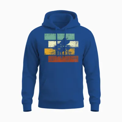 Piano Retro Unisex Hoodie - Royal