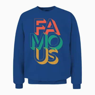 Retro Famous Unisex Sweatshirt - Royal