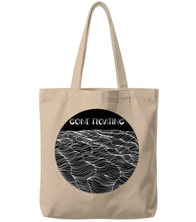 Montana Gone Floating River's Tote Bags - Natural