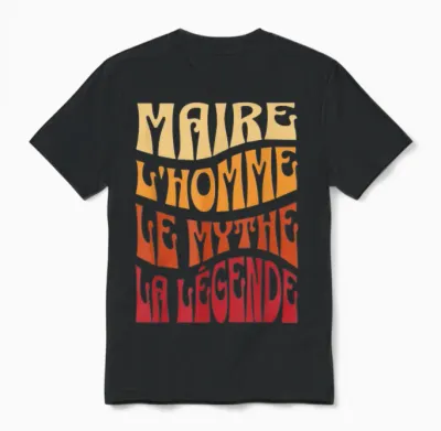 Mayor Man the Myth the Legend Gift Idea Member Town Hall Unisex T-Shirt - Black
