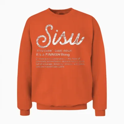 Finland Sisu Unisex Sweatshirt - Orange