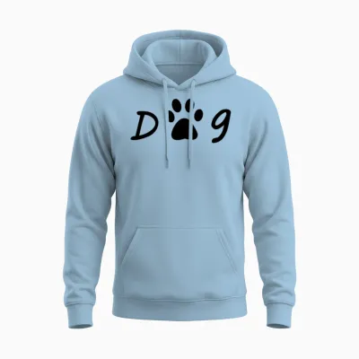 Dog Unisex Hoodie - Light Blue