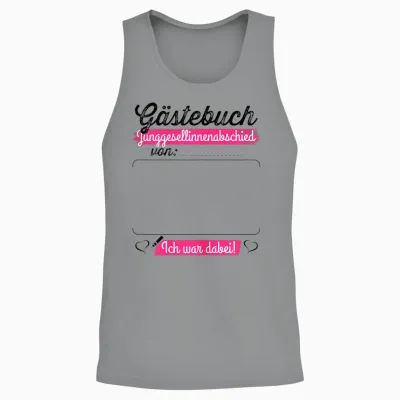 Jga T-Shirt Frauen Poltern Braut Junggesellenabschied Frauen Unisex Tank Top - Sport Grey
